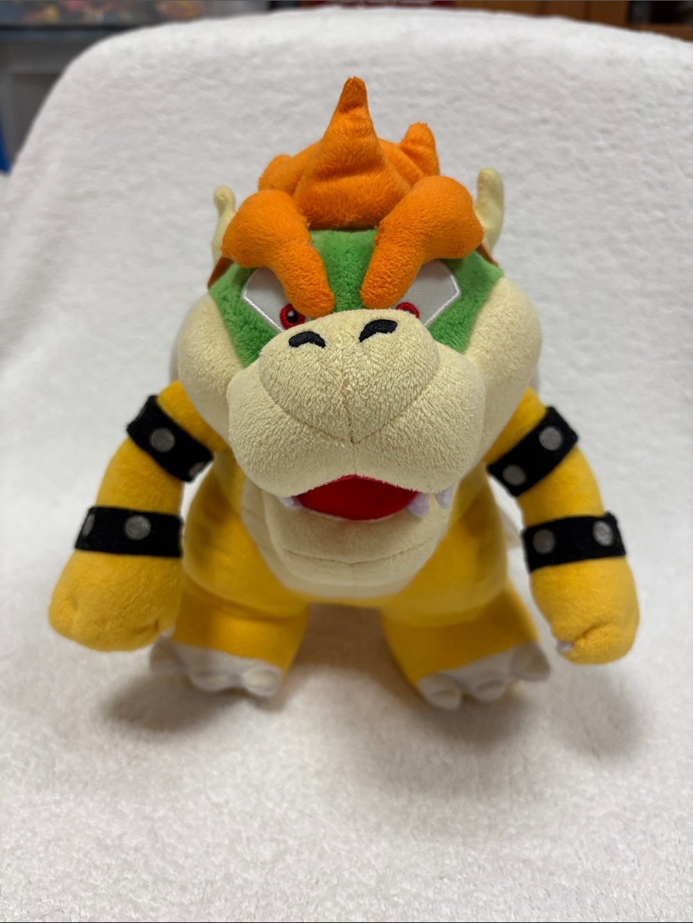 Nintendo super Mario Bowser Plush - Yellow, Green & Orange Character Toy 13”
